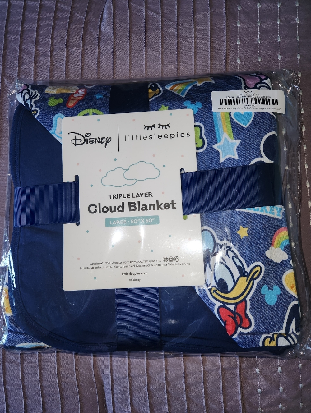 Little Sleepies Mickey Mouse Clubhouse Cloud Triple-Layer Blanket